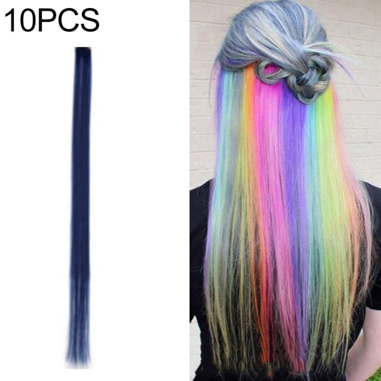 10 PCS Chemical Fiber Wig One-Step Gradient Color Single Card Wig, 24inches
