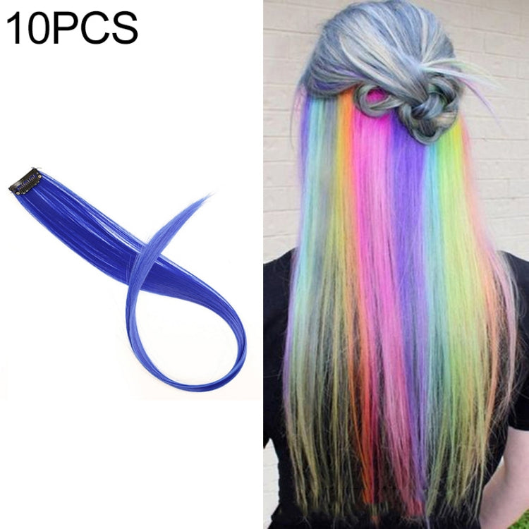 10 PCS Chemical Fiber Wig One-Step Gradient Color Single Card Wig, 24inches