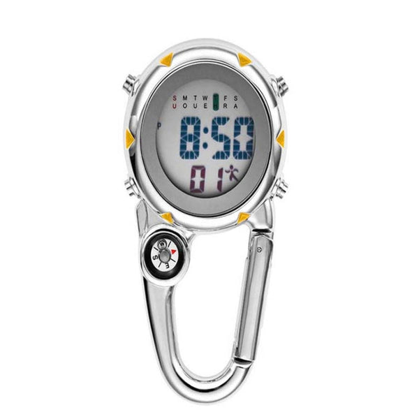 Mountain Climbing Watch Multifunctional Stainless Steel Hook Watch, Stainless Steel Hook Watch(Orange), Stainless Steel Hook Watch(Blue), Stainless Steel Hook Watch(Yellow), Stainless Steel Hook Watch(Red)