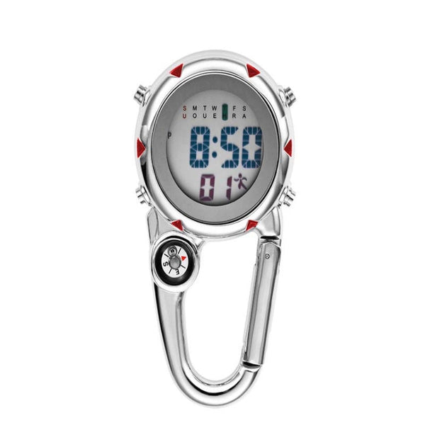 Mountain Climbing Watch Multifunctional Stainless Steel Hook Watch, Stainless Steel Hook Watch(Orange), Stainless Steel Hook Watch(Blue), Stainless Steel Hook Watch(Yellow), Stainless Steel Hook Watch(Red)