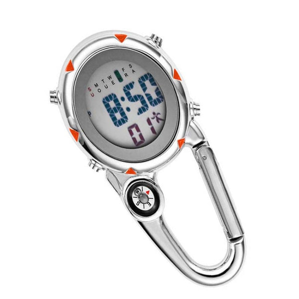 Mountain Climbing Watch Multifunctional Stainless Steel Hook Watch, Stainless Steel Hook Watch(Orange), Stainless Steel Hook Watch(Blue), Stainless Steel Hook Watch(Yellow), Stainless Steel Hook Watch(Red)