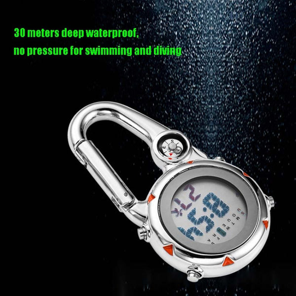 Mountain Climbing Watch Multifunctional Stainless Steel Hook Watch, Stainless Steel Hook Watch(Orange), Stainless Steel Hook Watch(Blue), Stainless Steel Hook Watch(Yellow), Stainless Steel Hook Watch(Red)