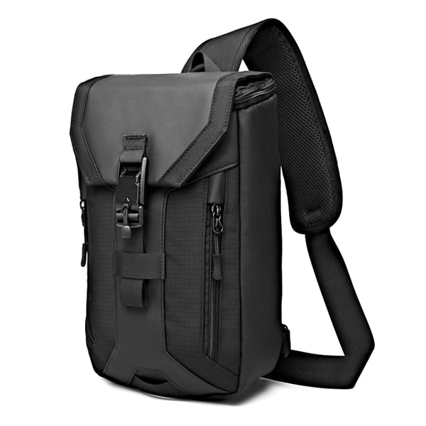 Ozuko 9334 Men Outdoor Multifunctional Waterproof Messenger Bag with External USB Charging Port