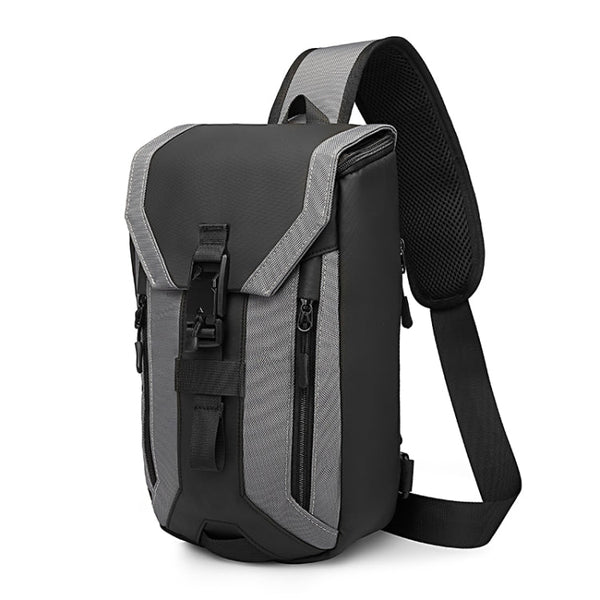 Ozuko 9334 Men Outdoor Multifunctional Waterproof Messenger Bag with External USB Charging Port