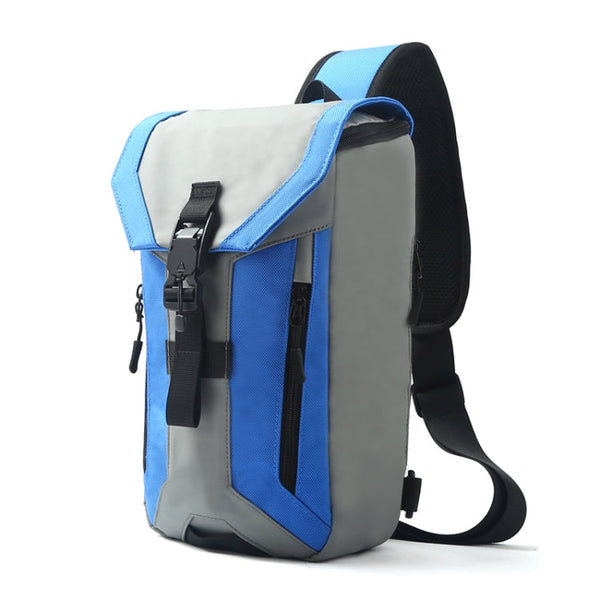 Ozuko 9334 Men Outdoor Multifunctional Waterproof Messenger Bag with External USB Charging Port