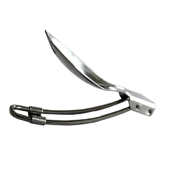 2 PCS Outdoor Camping Hiking Stainless Steel Metal Fork Spoon Tableware Cookout Picnic Folding Spork