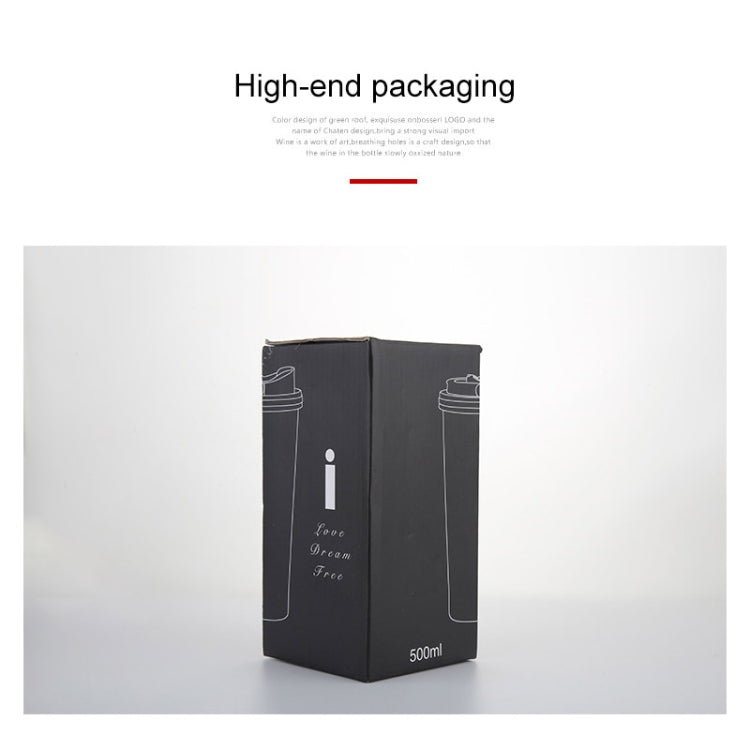 500ML Portable Stainless Steel Creative Gift Coffee Cup Office Vacuum Thermos Mug