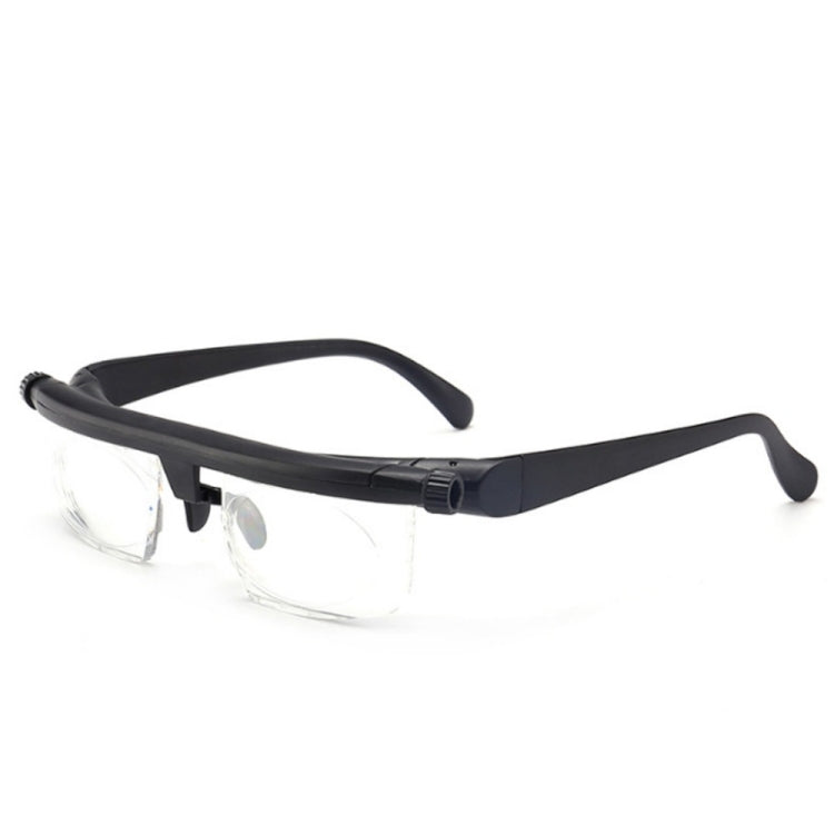 Adjustable Strength Lens Reading Myopia Glasses Eyewear Variable Focus Vision, for -6.00D to +3.00D
