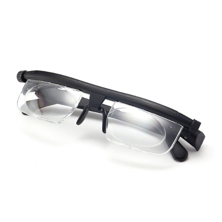 Adjustable Strength Lens Reading Myopia Glasses Eyewear Variable Focus Vision, for -6.00D to +3.00D