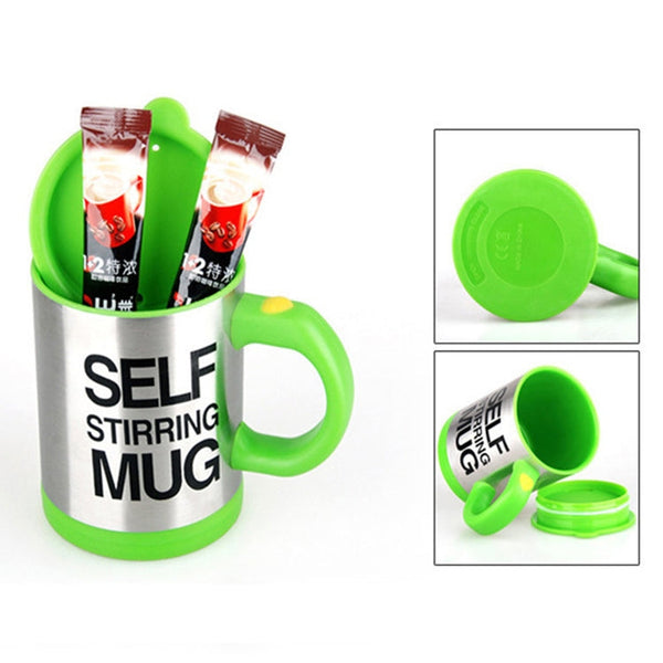 400ml Mugs Automatic Electric Self Stirring Mug Cup Coffee Milk Mixing Mug Smart Stainless Steel Juice Mix Cup Drinkware
