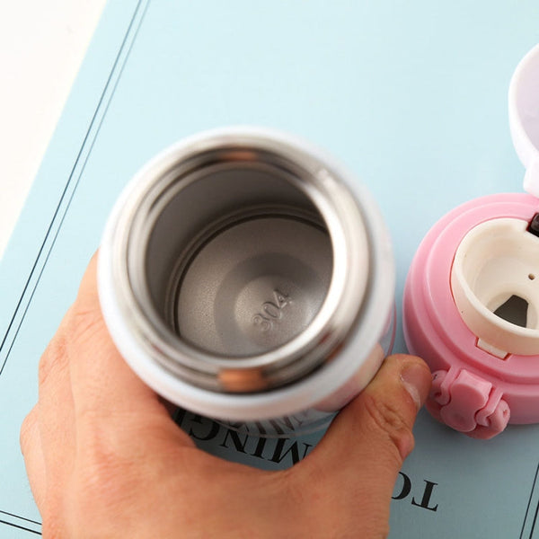 Bouncing Vacuum Flask Mug Travel Stainless Steel Thermos Cup, 350ml, 500ml