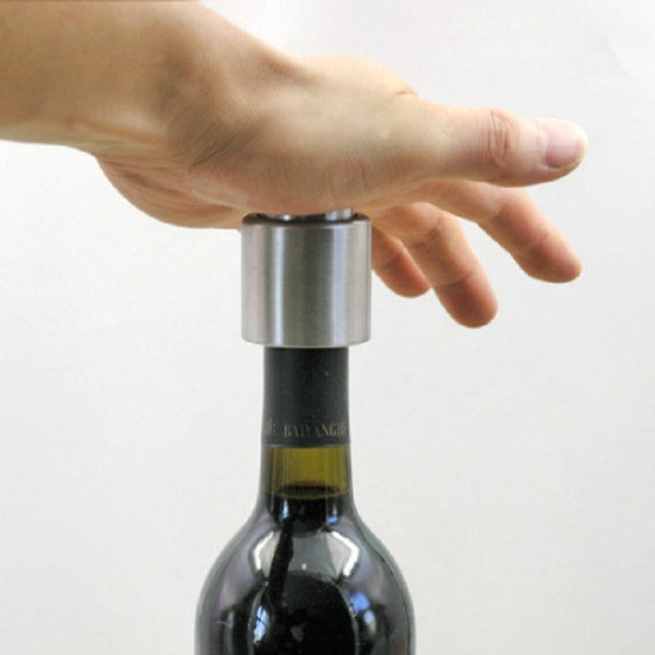 Push Stainless Steel Red Wine Stopper Champagne Stopper, Red Wine Stopper, Wordless Wine Stopper, Champagne Stopper, Wordless Champagne Stopper