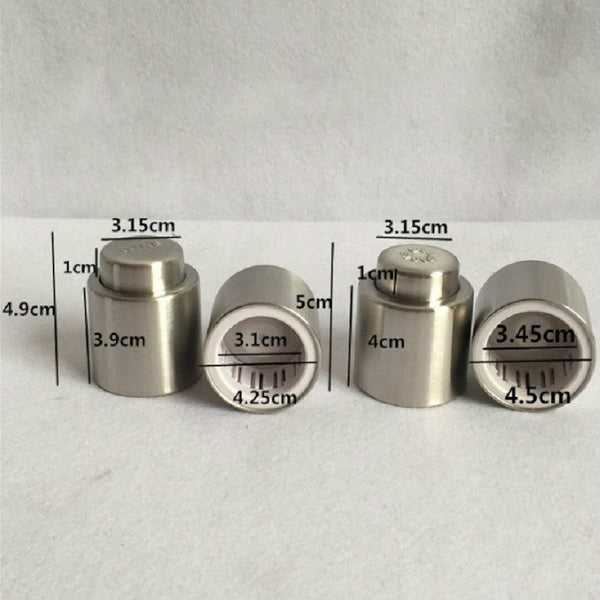 Push Stainless Steel Red Wine Stopper Champagne Stopper, Red Wine Stopper, Wordless Wine Stopper, Champagne Stopper, Wordless Champagne Stopper