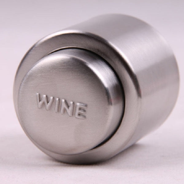Push Stainless Steel Red Wine Stopper Champagne Stopper, Red Wine Stopper, Wordless Wine Stopper, Champagne Stopper, Wordless Champagne Stopper