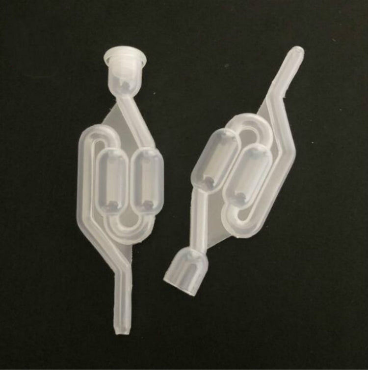 Water Seal Exhaust One way Home Brew Wine Fermentation Airlock Brewing Sealed Plastic Air Lock Check Valve Water Sealed Valves, Uncovered plain check valve, Common check valve with cover