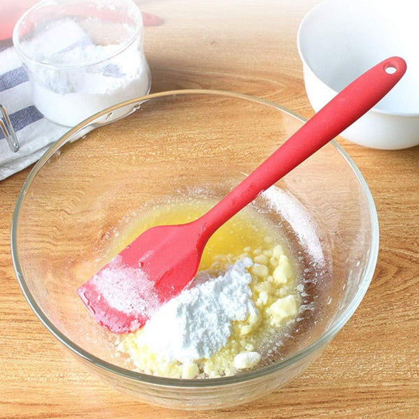 Kitchen Silicone Cream Cake Spatula Mixing Scraper Brush Butter Mixer Brushes Baking Tool Kitchenware, Purple, Pink, Orange, Red, Yellow, Green, Blue