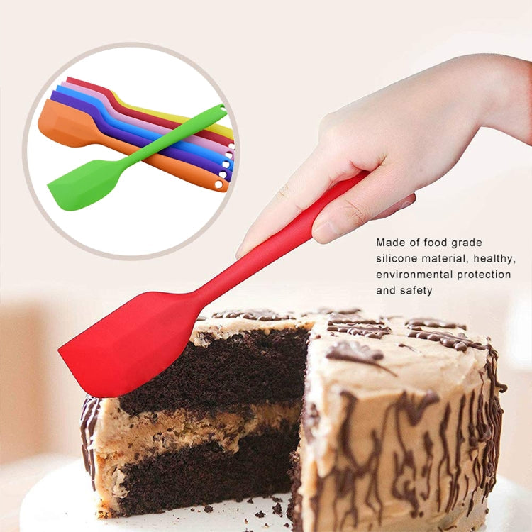 Kitchen Silicone Cream Cake Spatula Mixing Scraper Brush Butter Mixer Brushes Baking Tool Kitchenware, Purple, Pink, Orange, Red, Yellow, Green, Blue