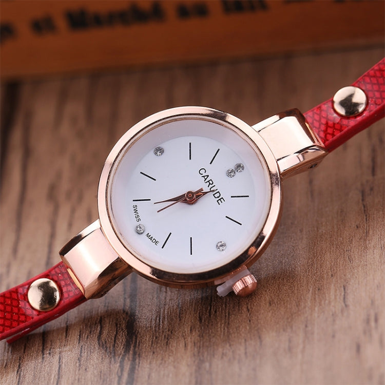 Fashion Women Casual Bracelet Leather Band Watch, Beige, Black, Blue, Brown, Dark Blue, Green, Orange, Red, White