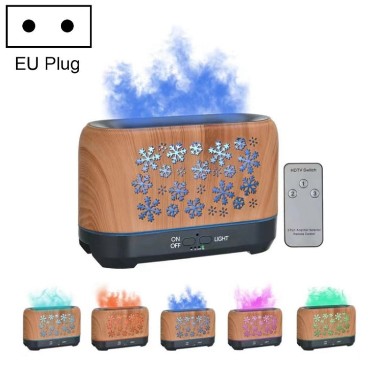 Home Colorful Simulation Flame Incense Smoked Lamp Humidifier, Remote Control, Without Remote Control