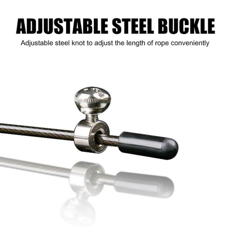 Steel Wire Skipping Skip Adjustable Fitness Jump Rope，Length: 3m, Steel Wire Jump Rope (Megenta), Steel Wire Jump Rope (Black), Steel Wire Jump Rope (Blue), Steel Wire Jump Rope (Grey), Steel Wire Jump Rope (Green), Steel Wire Jump Rope (Orange)�������...