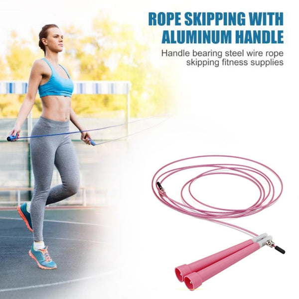 Steel Wire Skipping Skip Adjustable Fitness Jump Rope，Length: 3m, Steel Wire Jump Rope (Megenta), Steel Wire Jump Rope (Black), Steel Wire Jump Rope (Blue), Steel Wire Jump Rope (Grey), Steel Wire Jump Rope (Green), Steel Wire Jump Rope (Orange)�������...