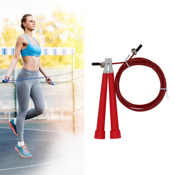 Steel Wire Skipping Skip Adjustable Fitness Jump Rope，Length: 3m, Steel Wire Jump Rope (Megenta), Steel Wire Jump Rope (Black), Steel Wire Jump Rope (Blue), Steel Wire Jump Rope (Grey), Steel Wire Jump Rope (Green), Steel Wire Jump Rope (Orange)�������...