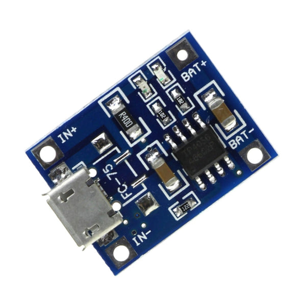 5 PCS TP4056 Charging Board Module Micro USB Interface Microphone USB for 1A Lithium Battery