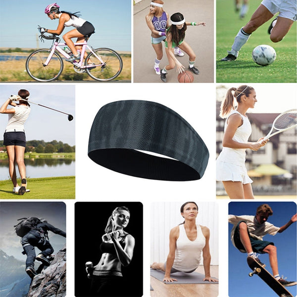 Absorbent Cycling Yoga Sport Sweat Headband Men Sweatband For Men and Women Yoga Hair Bands Head Sweat Bands Sports Safety
