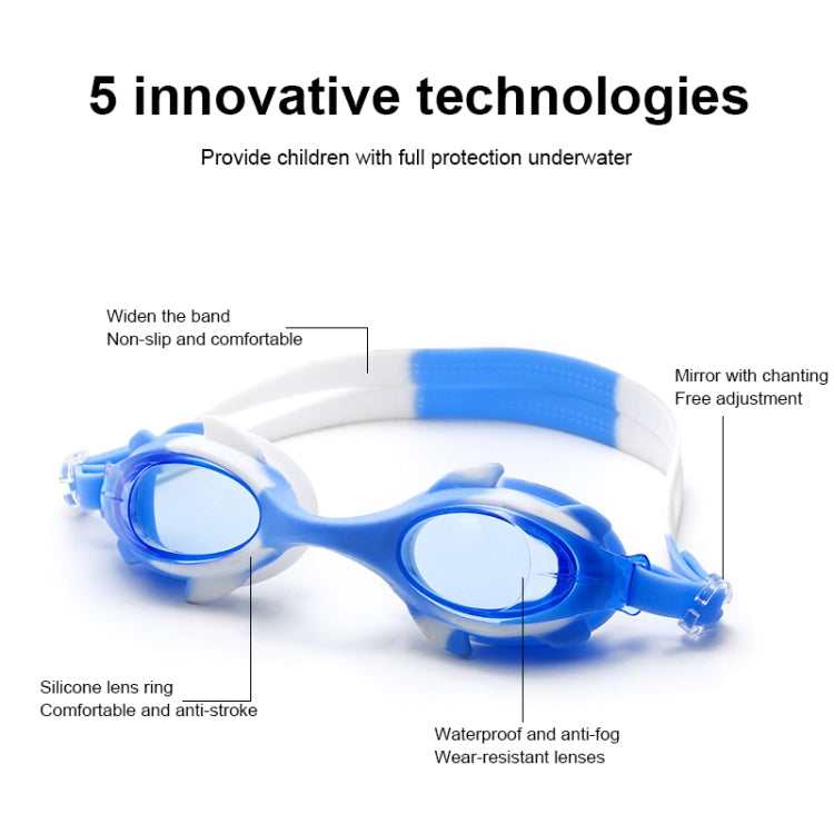 4 in 1 Cartoon Little Crab Waterproof and Anti-fog Silicone Swimming Goggles + Printed Pattern Swimming Cap + Nose Clip Earplugs + Storage Bag Swimming Equipment Set for Children, 4 in 1 Swimming Set (Blue Crab), 4 in 1 Swimming Set (Pink Crab)        ...