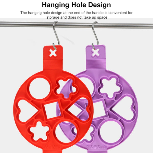 Anpro Nonstick Cooking Tool Egg Ring Maker Egg Silicone Mold Pancake Cheese Egg Cooker Pan Flip Kitchen Baking Accessories, Multiple shapes