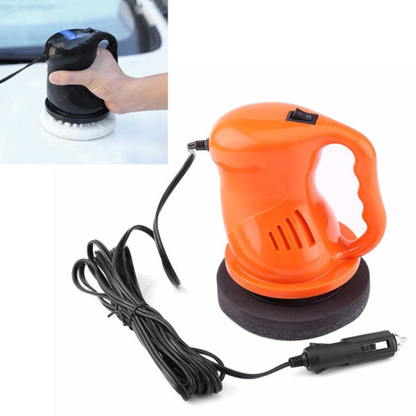 Electric Car Polisher Waxing Polishing Machine Kit Automation Cleaning Car Buffing ABS Car Accessories, Electric Car Polisher(Black), Electric Car Polisher(Orange)