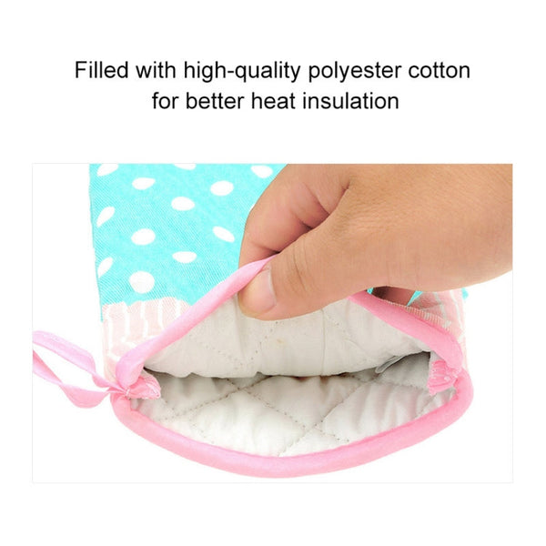 2 PCS Heat Insulation Gloves For Microwave Oven Thickened High Temperature Resistant Anti-scald Kitchen Baking Gloves, 2 PCS