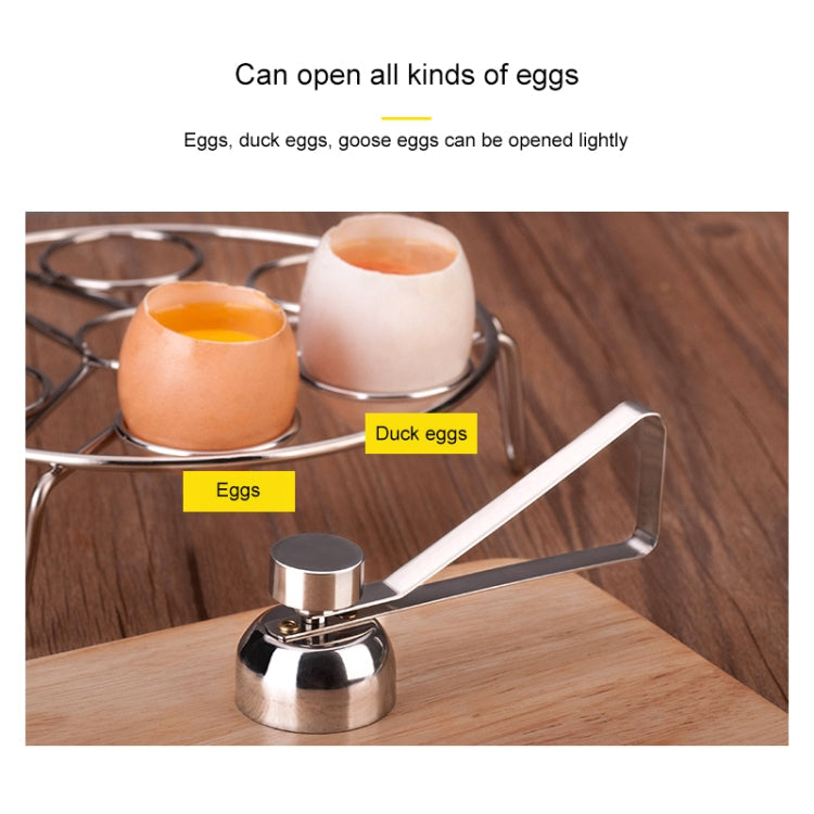 Metal Egg Scissors Egg Topper Cutter Shell Opener Stainless Steel Boiled Raw Egg Creative Kitchen Tools, Egg Topper