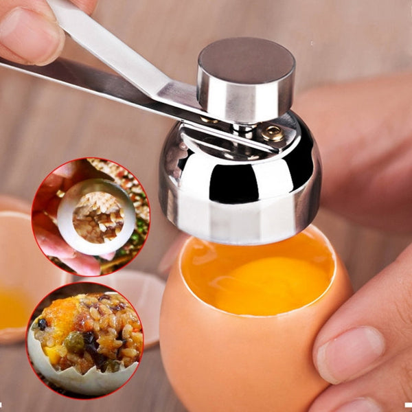 Metal Egg Scissors Egg Topper Cutter Shell Opener Stainless Steel Boiled Raw Egg Creative Kitchen Tools, Egg Topper