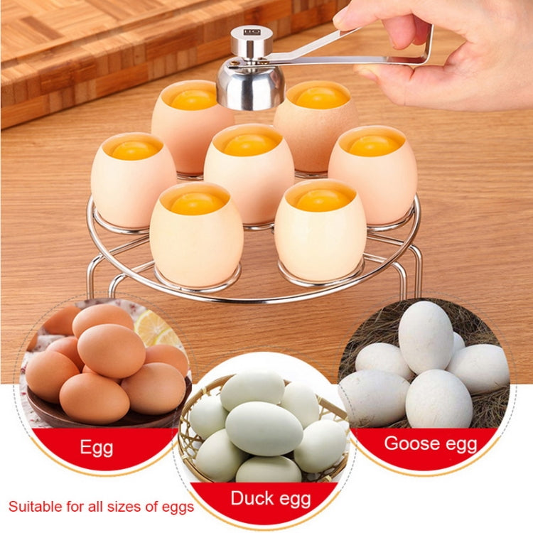 Metal Egg Scissors Egg Topper Cutter Shell Opener Stainless Steel Boiled Raw Egg Creative Kitchen Tools, Egg Topper
