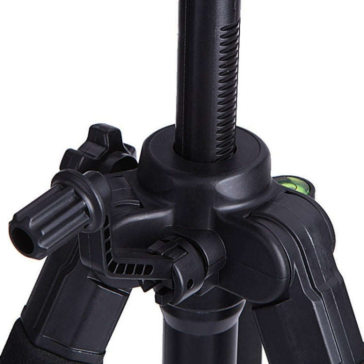 Q111 4-Section Folding Legs Live Broadcast Aluminum Alloy Tripod Mount with Three-dimensional Damping Tripod Heads