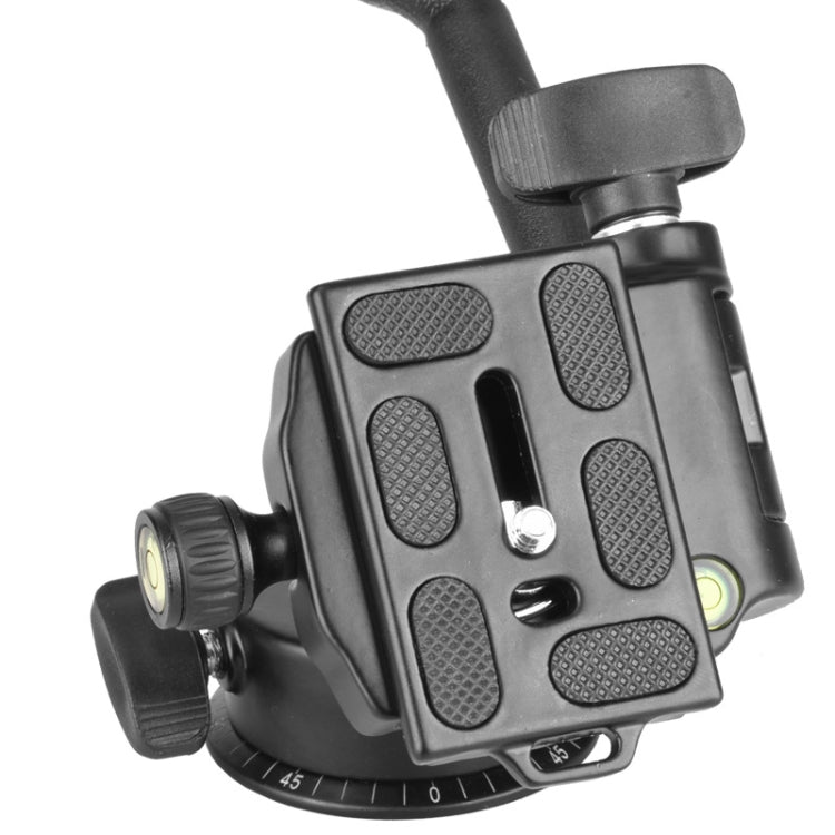 Q08 Three-Dimensional Damping 360 Degree Panorama Scale Leveling Metal Tripod Heads