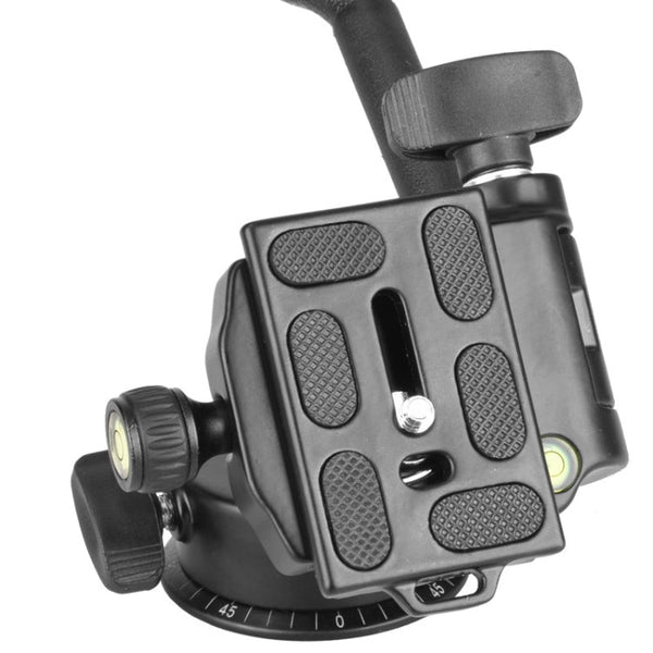 Q08 Three-Dimensional Damping 360 Degree Panorama Scale Leveling Metal Tripod Heads