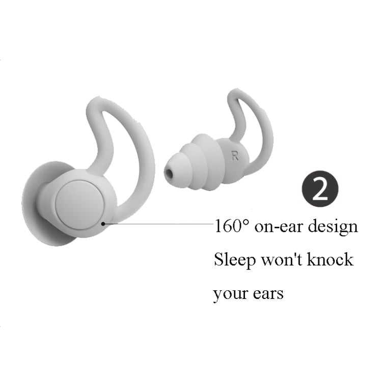 1 Pair Shark Fin Nnti-falling and Noise-reducing Earplugs Anti-Noise Earplugs For Sleeping Dormitory Noise Reduction And Noise Prevention Earplugs