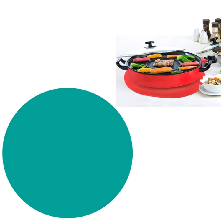 12 Inch Food Grade Silicone Microwave Oven Mat Round Silicone Placemat Non-Slip Insulation Mat, Black, Red, Blue, Green, Purple, Gray