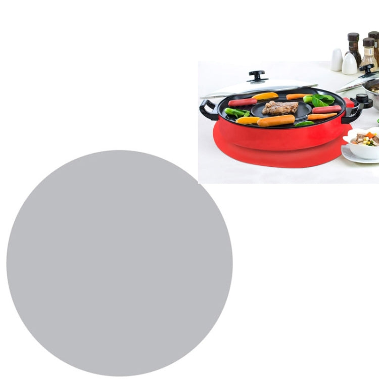 12 Inch Food Grade Silicone Microwave Oven Mat Round Silicone Placemat Non-Slip Insulation Mat, Black, Red, Blue, Green, Purple, Gray