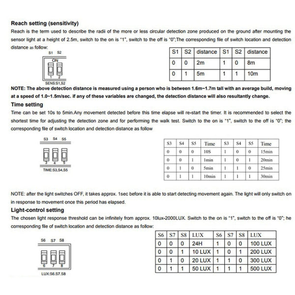 220V Body Sensor Microwave Sensor Switch For Moving Objects, 220V