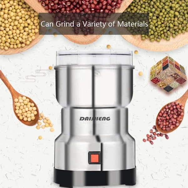 Daisheng Medicinal Material Grinder Powder Machine Household Small Stainless Steel Grinder, CN Plug, US Plug, EU Plug, UK Plug
