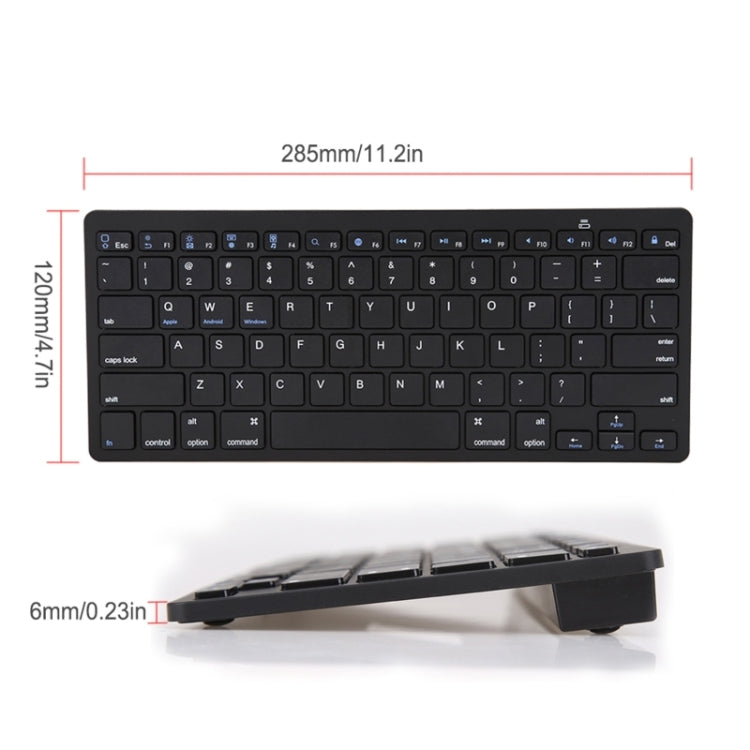 X5 2 in 1 Ultra-Thin Mini Wireless Bluetooth Keyboard + Bluetooth Mouse Set, Support Win / Android / IOS System