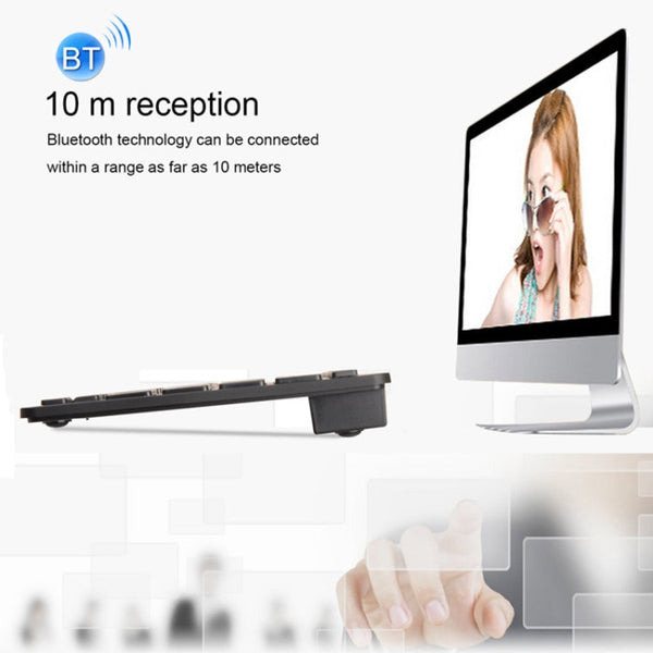 X5 2 in 1 Ultra-Thin Mini Wireless Bluetooth Keyboard + Bluetooth Mouse Set, Support Win / Android / IOS System