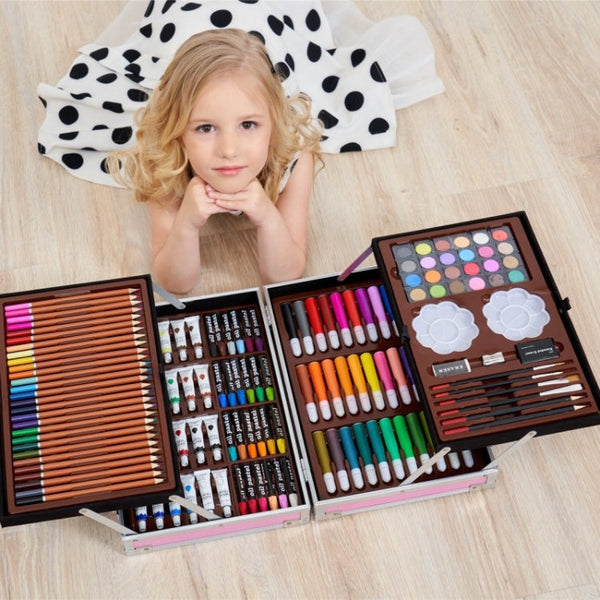 145 in 1 Painting Watercolor Pen Set Children School Supplies, 145 in 1