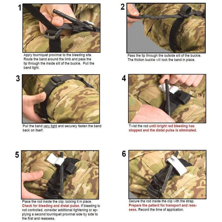 Outdoor Portable One-handed Spinning Emergency Buckle Artery Tourniquet, Artery Tourniquet