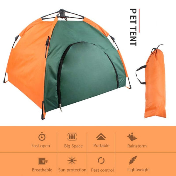 Outdoor Pet Tent Automatic Collapsible Cat House Kennel Rainproof And Sunscreen Portable Pet Kennel Car Dog Tent