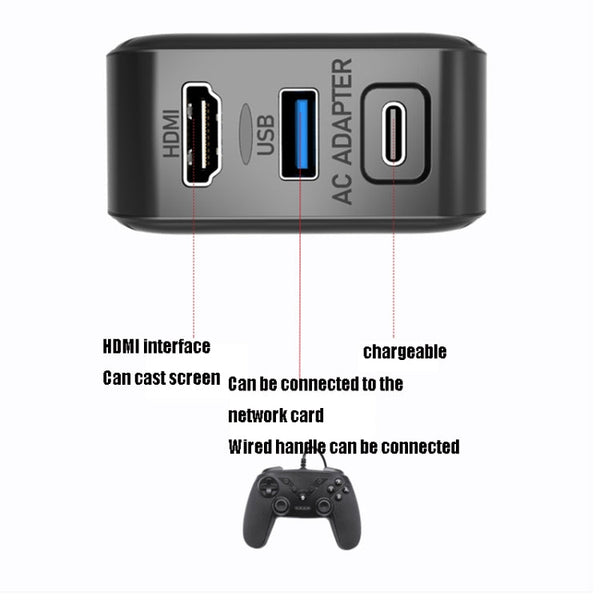 Multi-Function Projection And Charging AC Adapter Base Support Android/PC/Lite For Switch