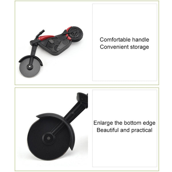 Stainless Steel Motorcycle Shape Pizza Cutter Roller Cutting Pizza Tool